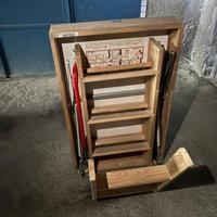 Scala retrattile soffitta 58x92 legno e acciaio