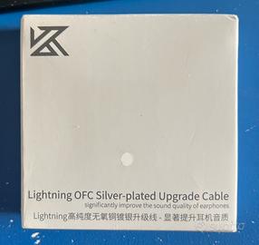 Cavo Auricolari Silver-Plated MMCX/Lightning