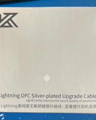 Cavo Auricolari Silver-Plated MMCX/Lightning