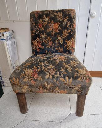 Divano a due posti, anni '40 + poltroncina