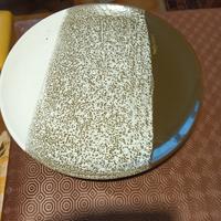Grande piatto in ceramica a mano firmato