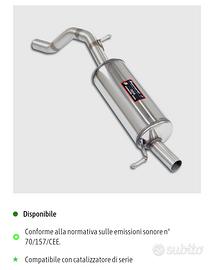 scarico sportivo Clio V