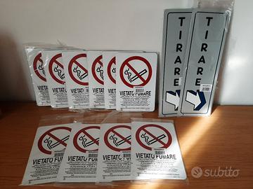 Targa cartello VIETATO FUMARE