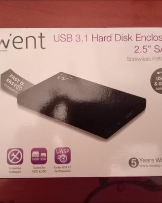 Case esterno Ewent NUOVO per Hard disk SATA 2.5" u