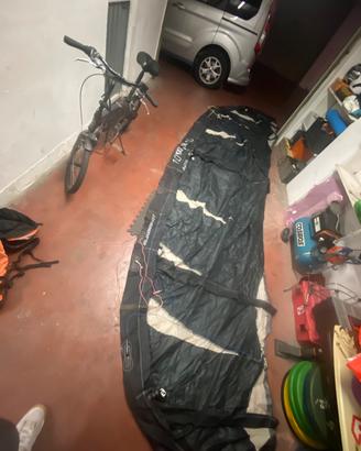 vela e boma kite serf
