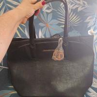 borsa Trussardi jeans similpelle nera 