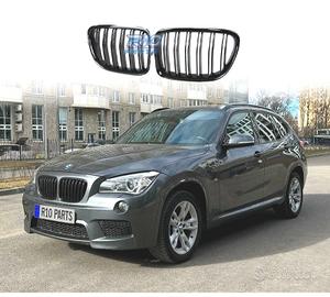 GRIGLIA DOPPIA BMW X1 E84 09-14 LOOK M4 NERO LUCID
