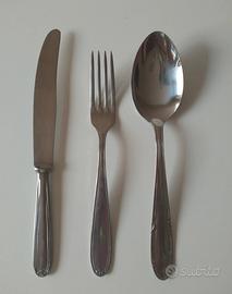 set posate in acciaio inox