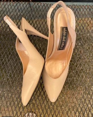 Scarpe slingback Aldo del Vita pelle 38