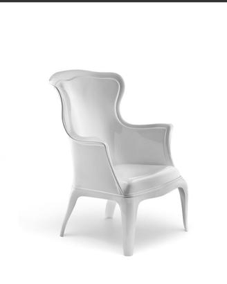 sedia design modello Queen bianco 