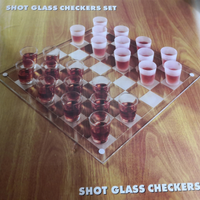 Scacchiera - shot glass checkers set (bicchieri)