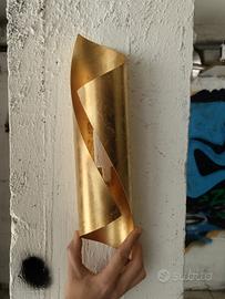 Lampada da Parete Artigianale in Foglia d'Oro