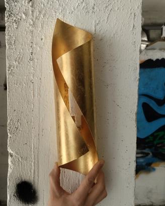 Lampada da Parete Artigianale in Foglia d'Oro