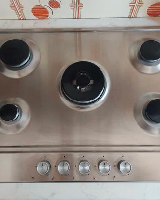 Piano cottura a gas Beko 5 fuochi 75 cm - Acciaio