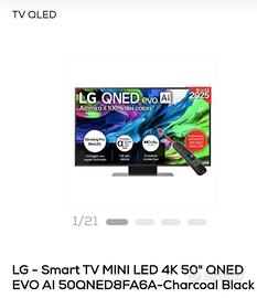 TV QNED 50 pollici 4K HDR nuova