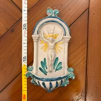 Acquasantiera in ceramica