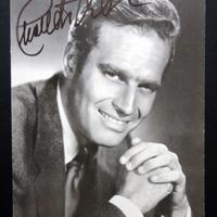 Charlton Heston, Autografo Originale - LOA