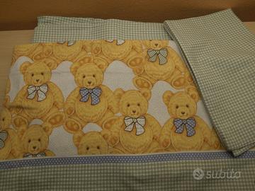 lenzuola orsetti in flanella per letto singolo