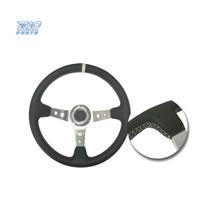 VOLANTE INVERTITO IN PELLE SINTETICA NERA CON BRAC