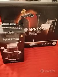 Nespresso Essenza Mini rossa + Aeroccino3 DeLonghi
