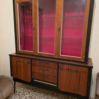 Mobile Credenza Vintage con Vetrina - Stile Mid-Ce