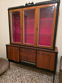 Mobile Credenza Vintage con Vetrina - Stile Mid-Ce