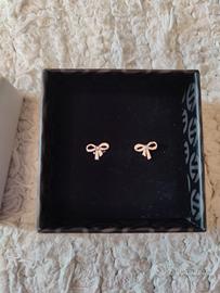 orecchini donna bambina argento con zirconi