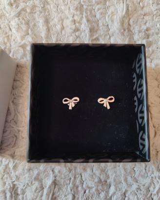 orecchini donna bambina argento con zirconi