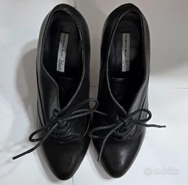 Francesine TOSCA BLU pelle nera nr.37 tacco 10cm