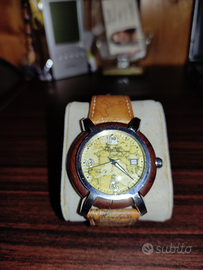 Alviero Martini uomo, ora e data, acciaio legno