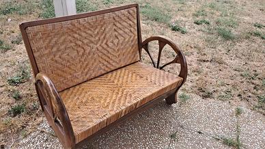 Divano legno orientale 