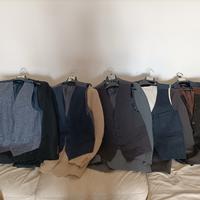5 abiti uomo completi e 5 gilet