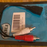 Cavetto rca per chiavetta usb