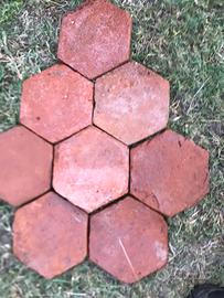 Pavimento in cotto antico esagonale