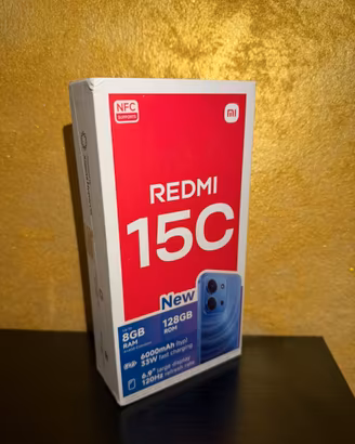 Xiaomi Redmi 15C 128GB Black Nuovo Sigillato