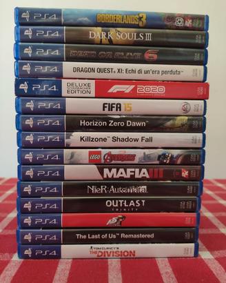  15 giochi PS4 (lotto e singoli)