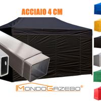 Gazebo 4,5x3 acciaio impermeabile pieghevole NUOVO