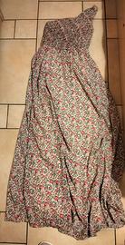 Vestito monospalla con etichetta