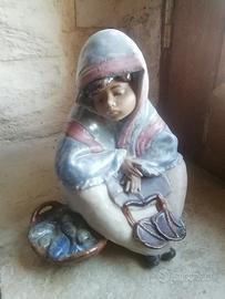 scultura 'fish vendor', LLADRO