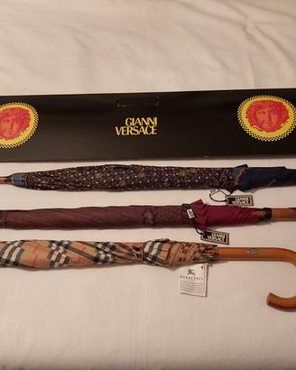 Ombrelli Versace e Burberry originali mai usati