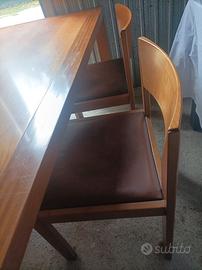 Tavolo in legno e 4 sedie anni 70 80