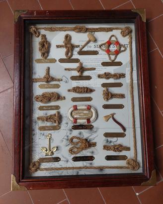 Quadro con nodi marinai 