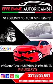 Si acquistano auto sinistrate