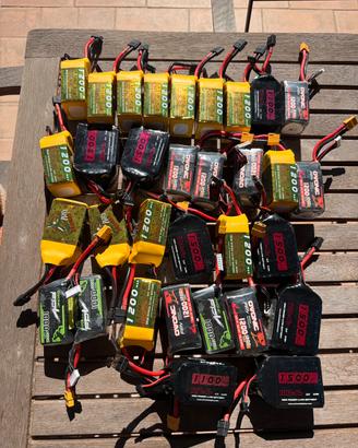 Lotto Batterie LiPo FPV drone 6S
