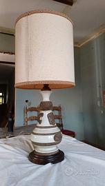 Lampada vintage in ceramica smaltata craquelé