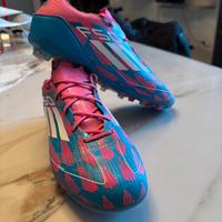 scarpe da calcio adidas f50 pro rosa e celesti