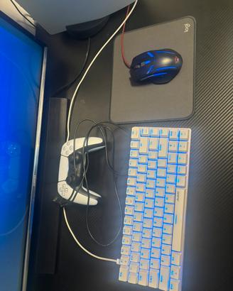 playstation 5 tastiera meccanica e mouse trust