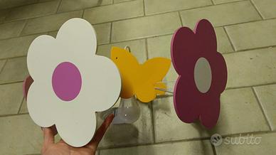 Lampadario e maniglie per armadio Fiori