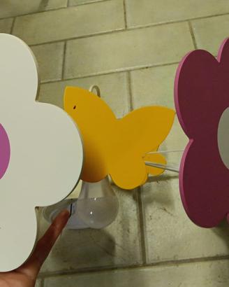 Lampadario e maniglie per armadio Fiori