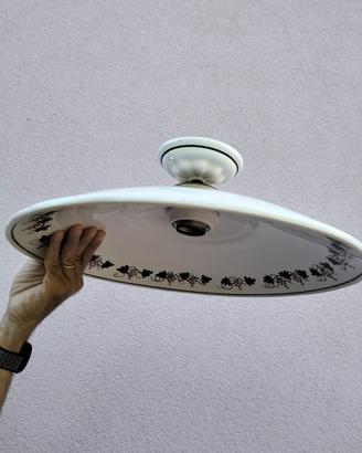 Plafoniera/lampadario ceramica decorata diam 42 cm